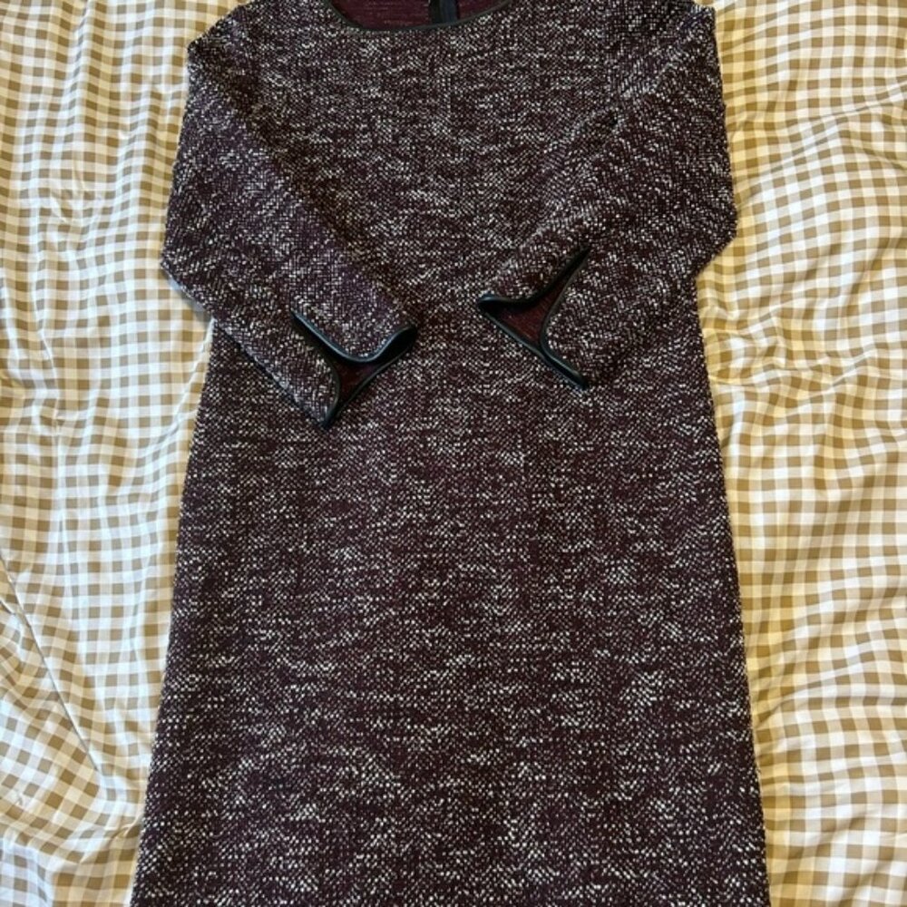 Ann Taylor Burgundy Knit Dress